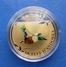 MOLTO RARA gr. 27 PROOF ANDORRA 1 DINARO 2012 MONETA DA COLLEZIONE