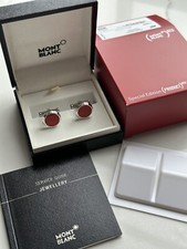 Gemelli montblanc rosso tondo - montblanc,