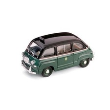 1:43 BRUMM R251 - Fiat 600 Multipla 1 Series Taxi Milano 1956
