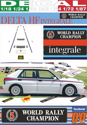 Decal lancia delta - decal, integrale