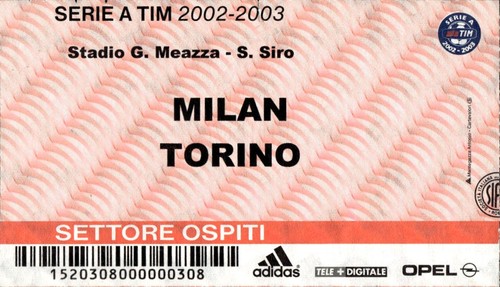 Biglietto stadio milan torino - biglietto,
