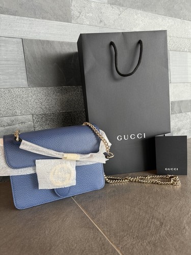 Gucci borsa blu caspio donna - caspio,