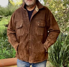 GIUBBOTTO SCAMOSCIATO Vintage DIESEL Suede Leather Jacket M