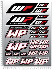 WP White Power Shock Forcella Sponsor Decalcomanie Set 26 Adesivi KTM DUKE SUZUKI HONDA