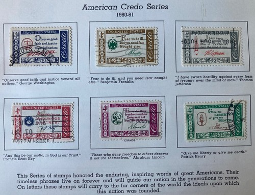Usa 1960 american - usa, credo