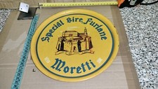 Piatto Vassoio Vintage Da Collezione Pubblicitario Birra Moretti Udine