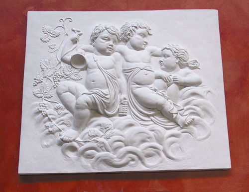 Bassorilievo gesso bianco - gesso,