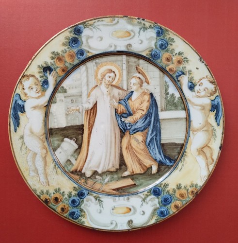 Piatto maiolica castelli primi - maiolica, castelli,primi