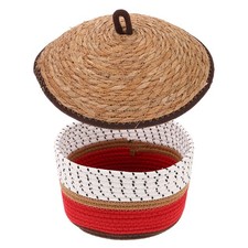  Cestino Portaoggetti Con Coperchio Decorativo Cestini Intrecciati