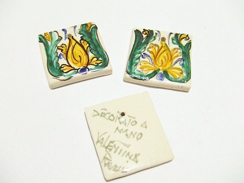 1pz charm ciondolo ceramica - , di