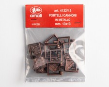 Portelli per cannoni 13x13 mm (10 pz) AM4132-13 - amati modellismo