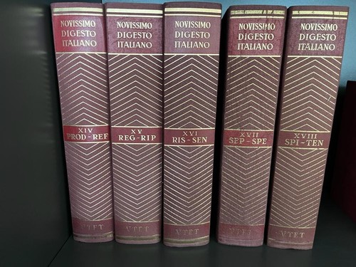 Novissimo digesto italiano - novissimo,