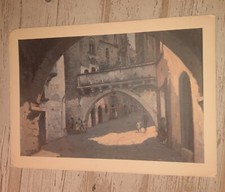 STAMPA FRANCESCO VACCA BARI VECCHIA ARCO MERAVIGLIA 1945 35X50 CM