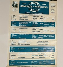 Poster Concerts Lamoureux