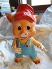 I 3 PORCELLINI ' :  PUPAZZO VINTAGE : ' GIMMI  ' !! ( LEDRA PLASTIC !! )