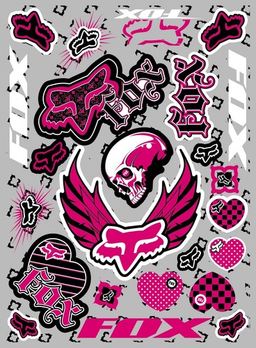 Kit stickers fox - stickers,
