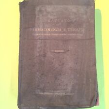 TRATTATO DI FARMACOLOGIA E TERAPIA MARFORI IDELSON 1935