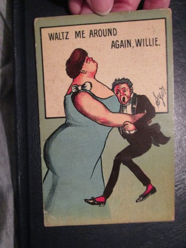 Comic postcard waltz me - postcard,