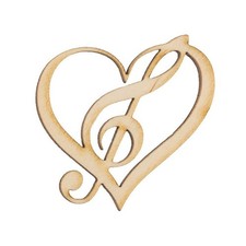 12X CUORE con nota musicale in