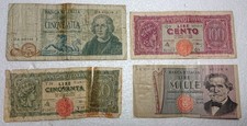 Banconote Vintage Repubblica Italiana e Luogotenenza dal 1944 al 1971