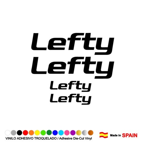 Pegatina vinil lefty bike - pegatina,