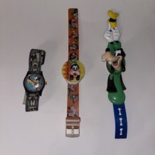 PIPPO - GOOFY anni 80 Disney Lotto 3 orologi da Collezione Gadget