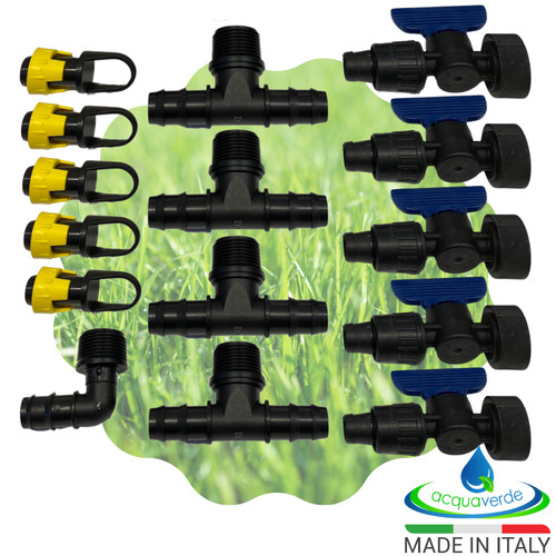 Kit raccordi irrigazione - kit,
