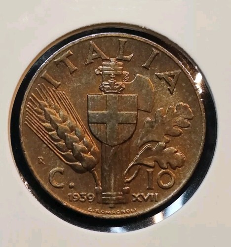 Centesimi 1939 vittorio - 10, 1939-