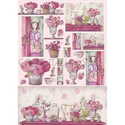 Carta decoupage pinky house - pinky,