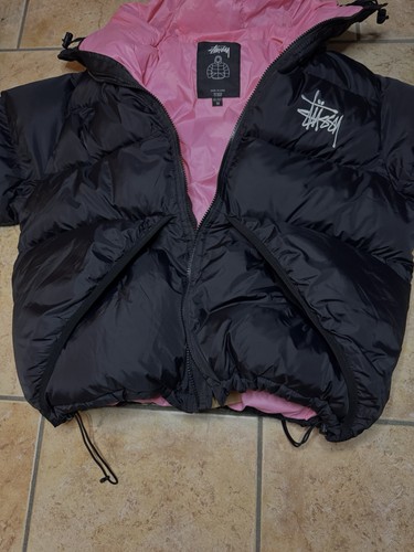Stüssy puffer jacket nera - stüssy,