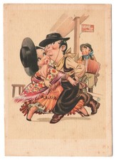 Danze celebri - Coppia in costume tipico balla con fisarmonica (anni '50-'60)