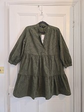 Abito tunica Zara verde kaki