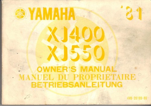 Yamaha xj550 xj400 1981 - yamaha, &