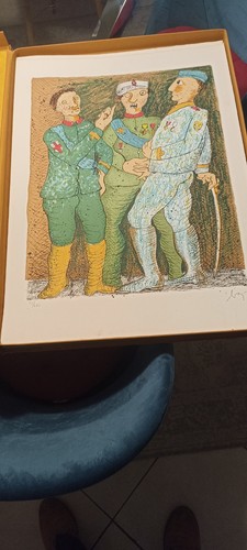 Litografie enrico baj - litografie,