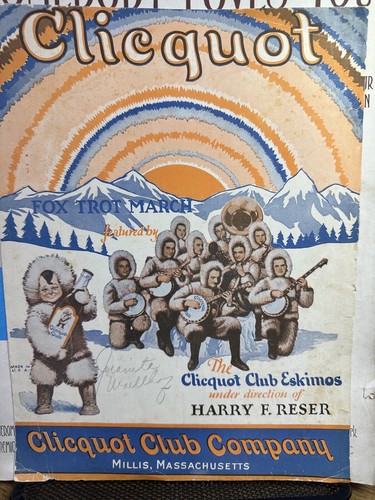 1926 liquore spartiti clicquot - spartiti,