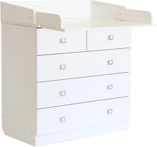 Fasciatoio cassettiera GRETA con piano pieghevole in laminato, LAP 80x92x47 cm