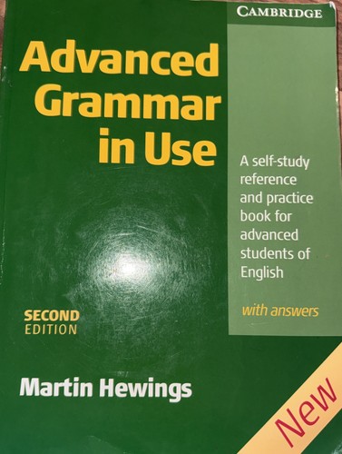 Advanced grammar use with - grammar, in