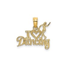 Ciondolo danza oro giallo 14