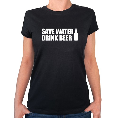 Shirt donna save water drink - save,