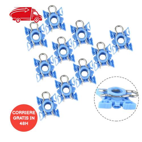 10x clip fissaggio finestrino - 10x,
