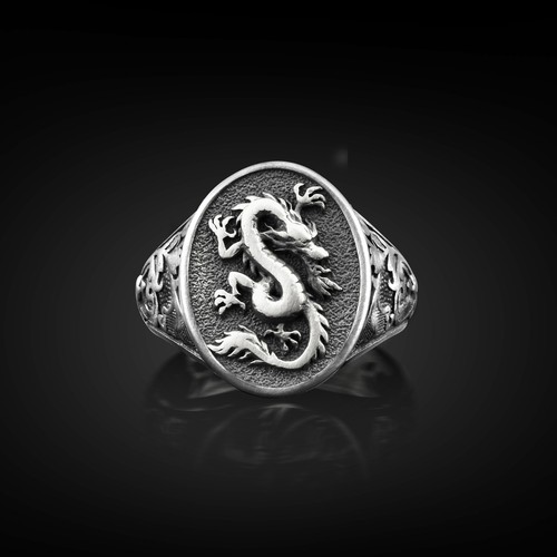 Anello argento con - argento, sigillo