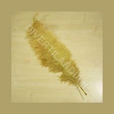 PIUMA DI STRUZZO COLORE PAGLIA