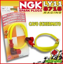 CAVO CANDELA RACING AL SILICONE + ATTACCO CANDELA PIPETTA NGK LY11 MOTO SCOOTER