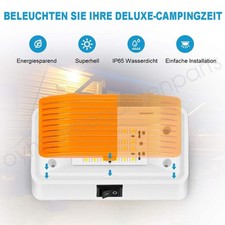 2x Lampada LED da esterno 12V luce porta roulotte camper caravan IP65 impermeabile