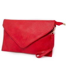 Borsa rossa a busta donna