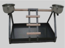 TRESPOLO DA TAVOLO PER PAPPAGALLI CALOPSITE COCORITE INSEPARABILI 43X32X32