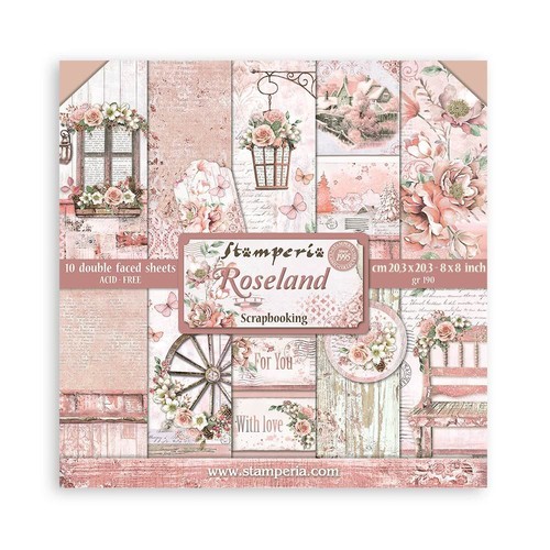 Blocco carte scrap roseland - scrap,
