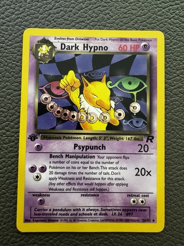 Pokémon dark hypno - dark, 26/82