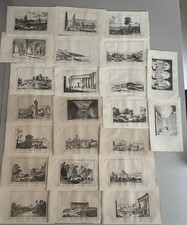 Lotto 23 Incisioni Vedute di Sicilia 1830 ca.