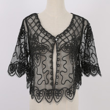 Donna Cardigan Corto Rete